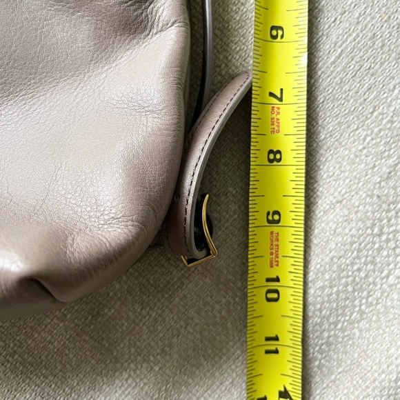 Margot Bag Back Pack Purse Leather Gray Beige - Picture 10 of 11